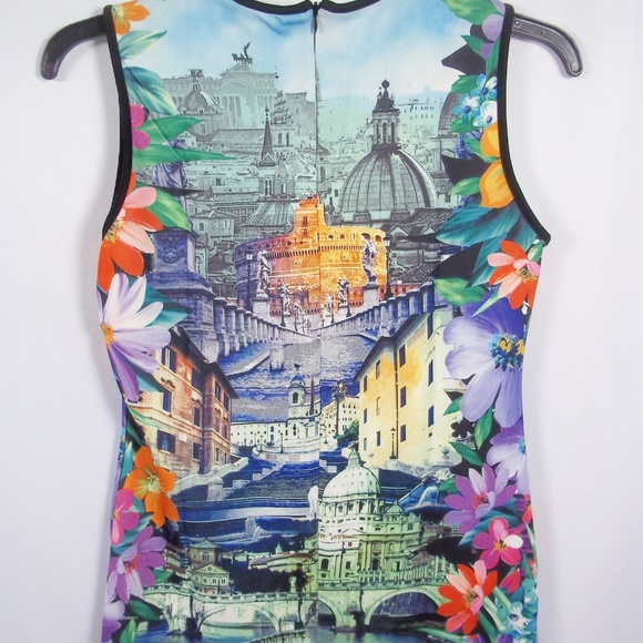 Just Love Unique Scenic Print Dress Sleeveless - Picture 7 of 8